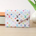 LOUIS VUITTON ROSALIE ZIPPY 12 IN WHITE MIX COLORFUL CALFSKIN