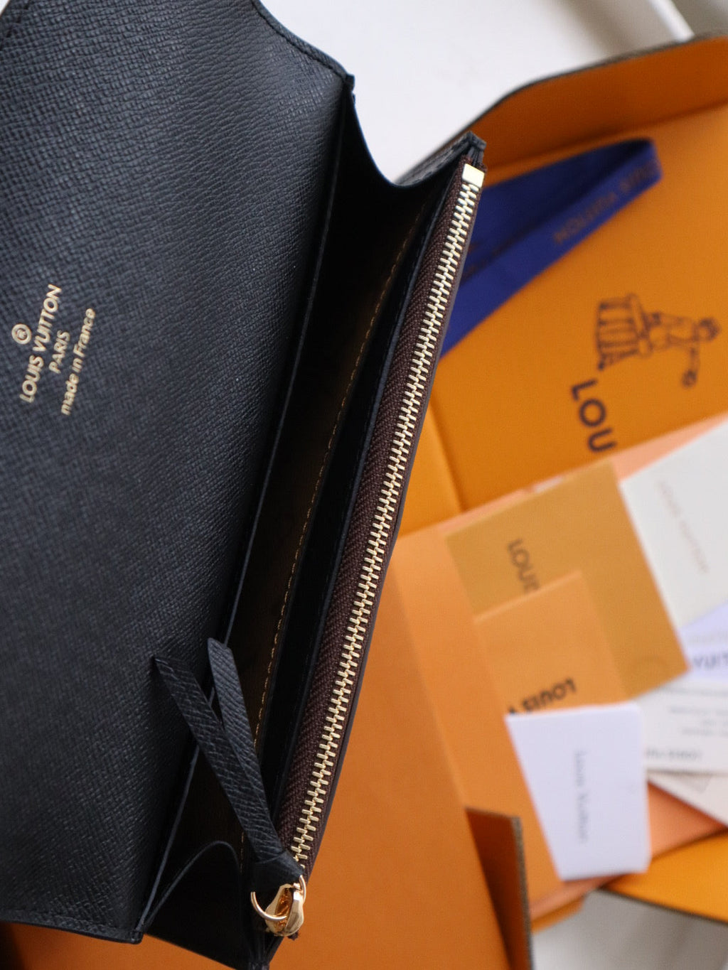 LOUIS VUITTON EMILIE WALLET 19 IN CHOCOLATE BROWN MONOGRAM CALFSKIN