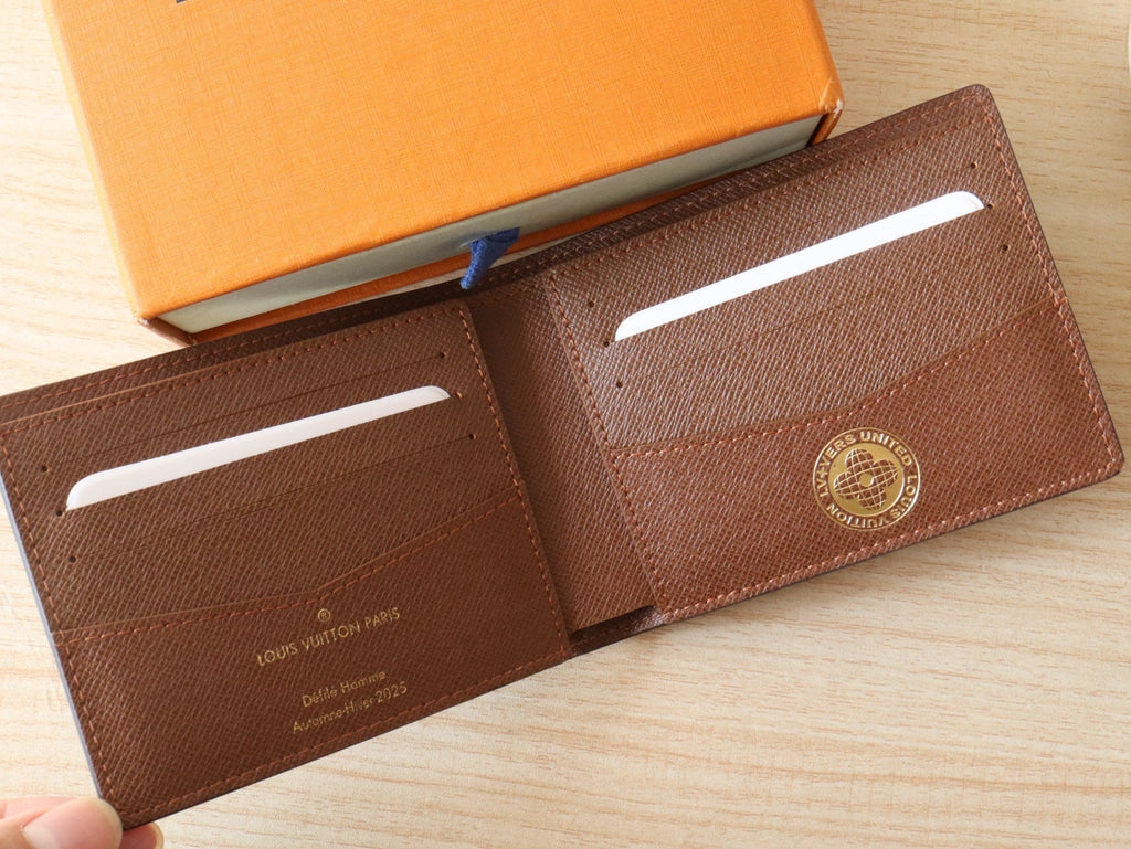 LOUIS VUITTON SLENDER WALLET 11 IN COLORFUL DAMIER EBENE CANVAS
