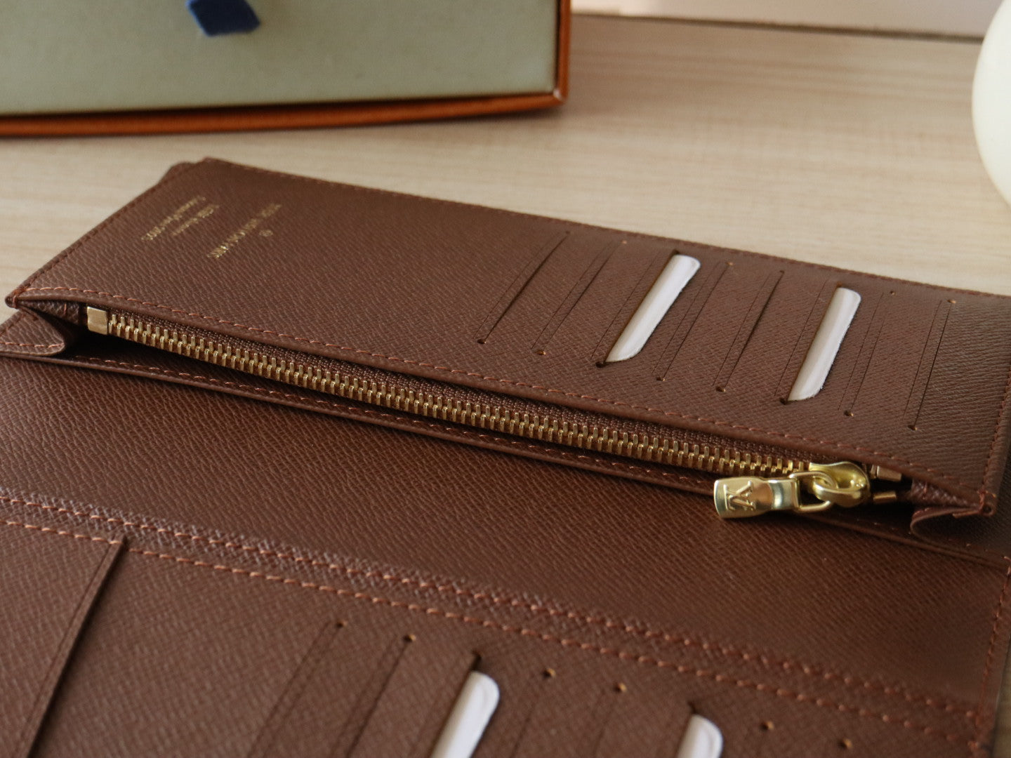 LOUIS VUITTON POCKET ORGANIZER WALLET 19 IN COLORFUL DAMIER EBENE CANVAS