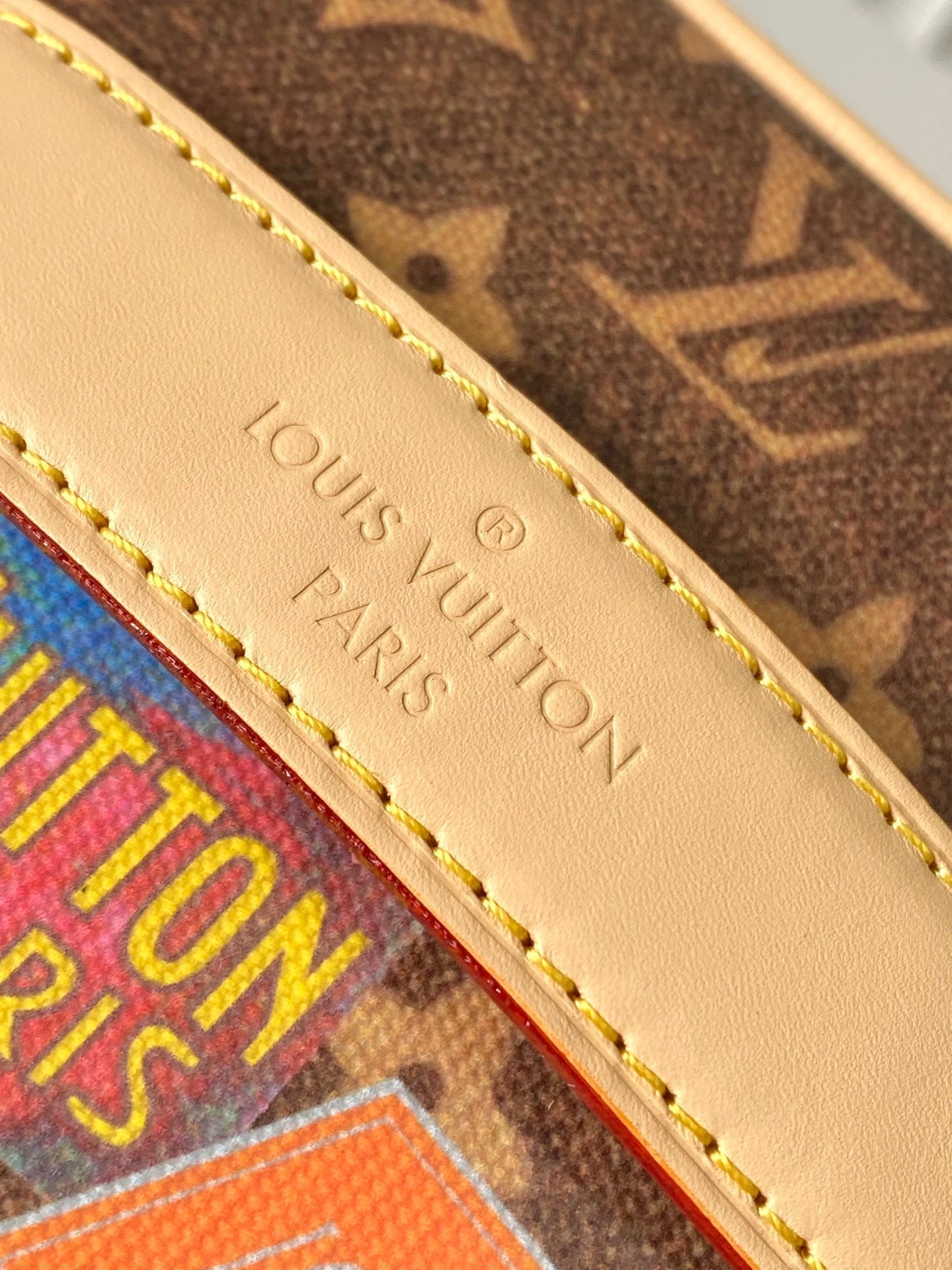 LOUIS VUITTON COMPARTMENTS 24 IN BROWN MONOGRAM CANVAS WITH GOLD LOCK