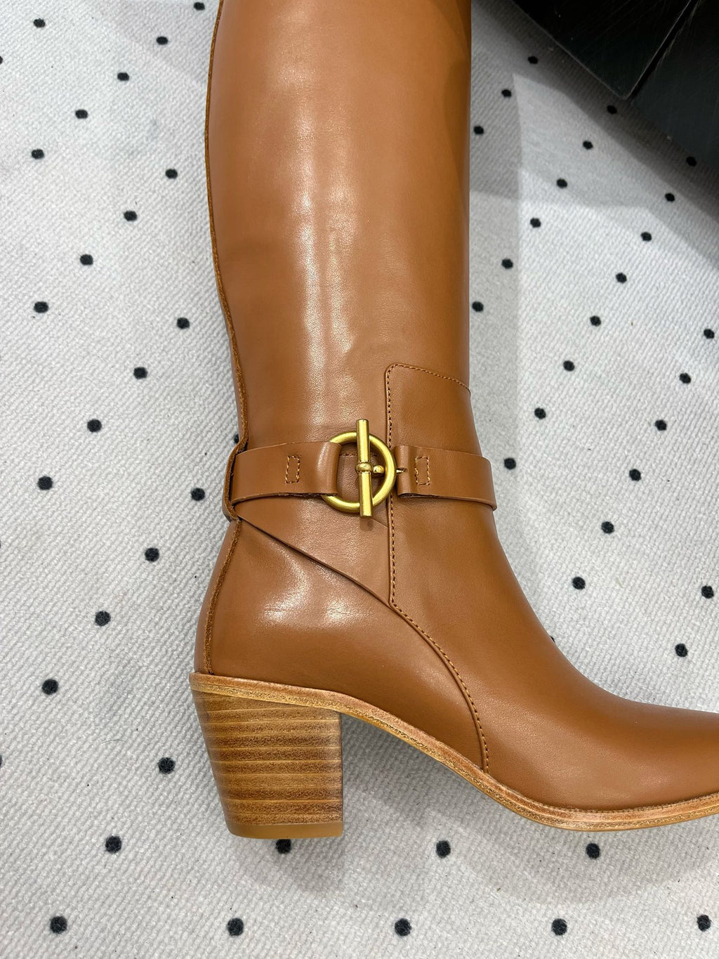HERMES JUSTINE BOOT 6 CM IN BRONZE BROWN CALFSKIN