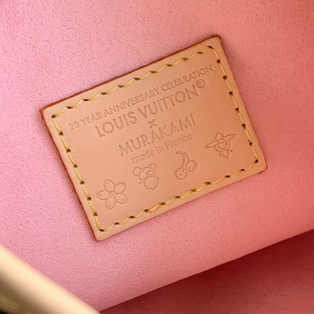 LOUIS VUITTON NANO BUCKET CHERRY BLOSSOM IN SAKURA BROWN MONOGRAM COATED CANVAS