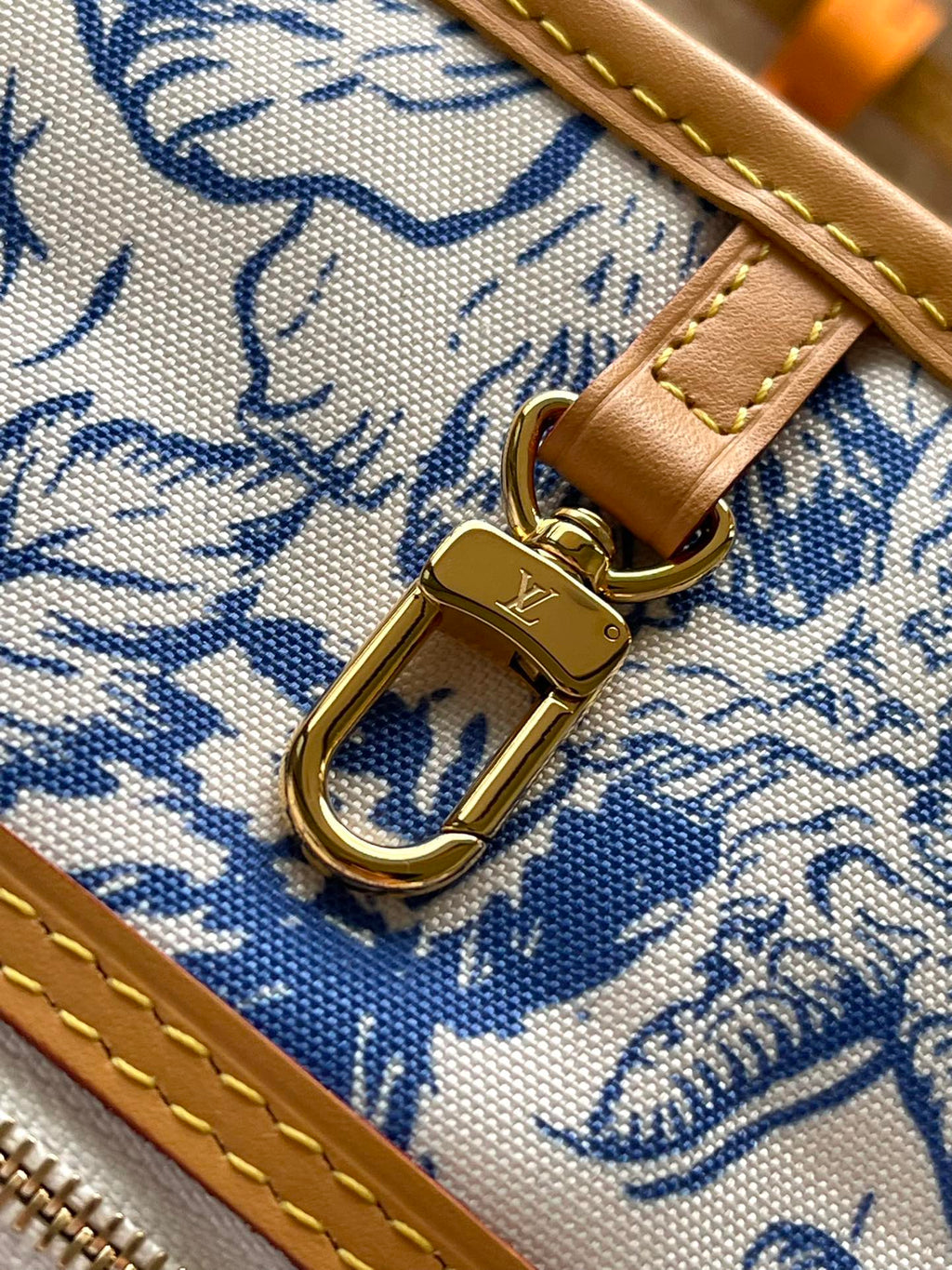 LOUIS VUITTON NEVERFULL MM 31 IN LAGOON BLUE MONOGRAM TILES CANVAS
