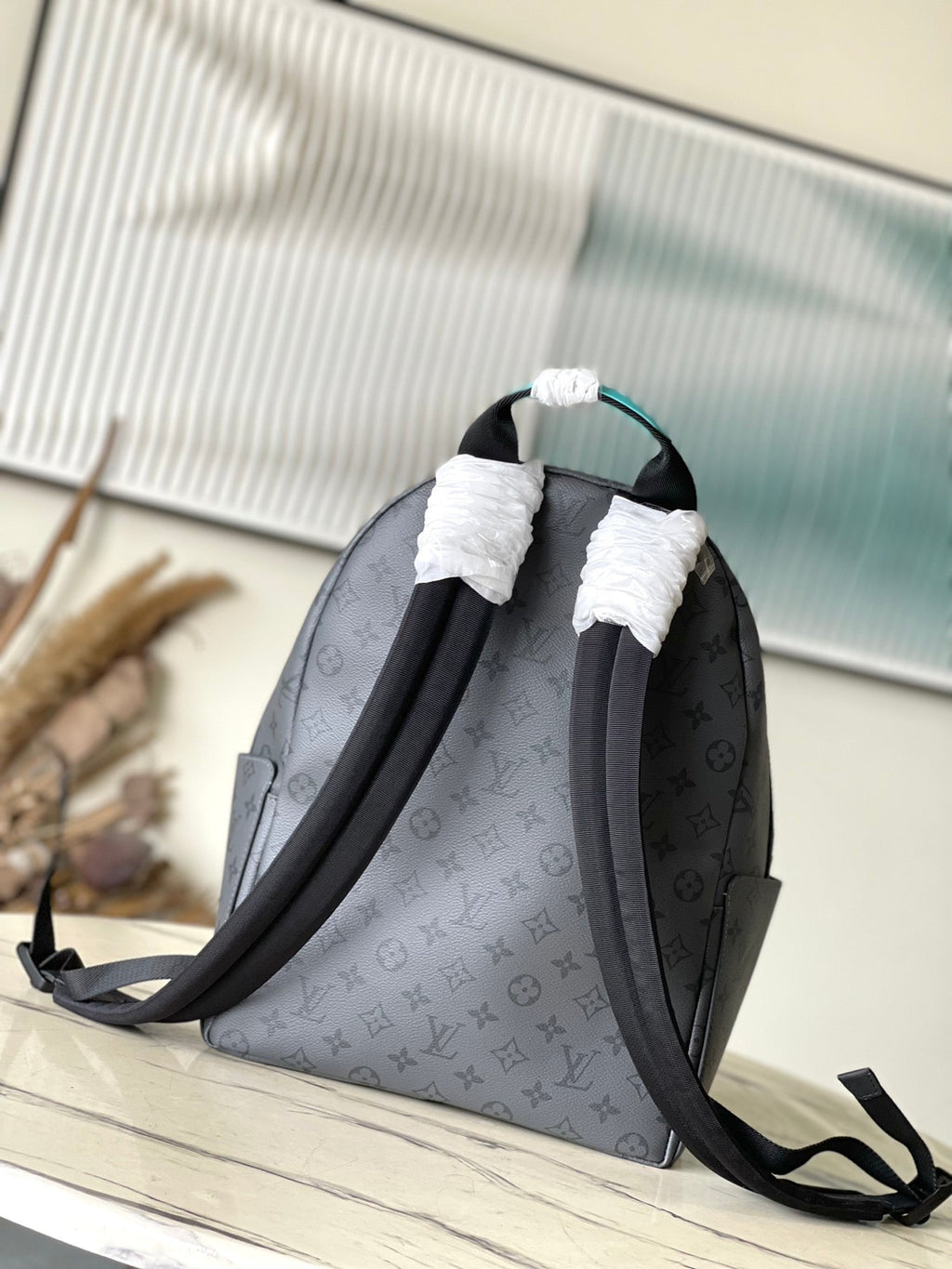 LOUIS VUITTON DISCOVERY BACKPACK PM 38 IN GUN METAL MONOGRAM ECLIPSE CANVAS