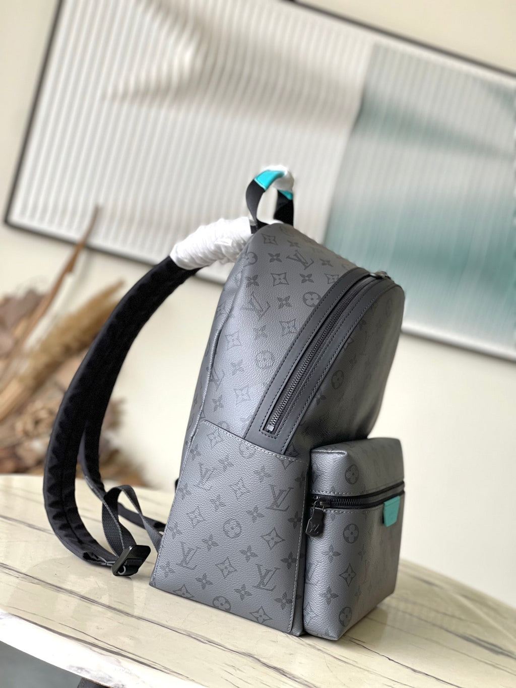 LOUIS VUITTON DISCOVERY BACKPACK PM 38 IN GUN METAL MONOGRAM ECLIPSE CANVAS