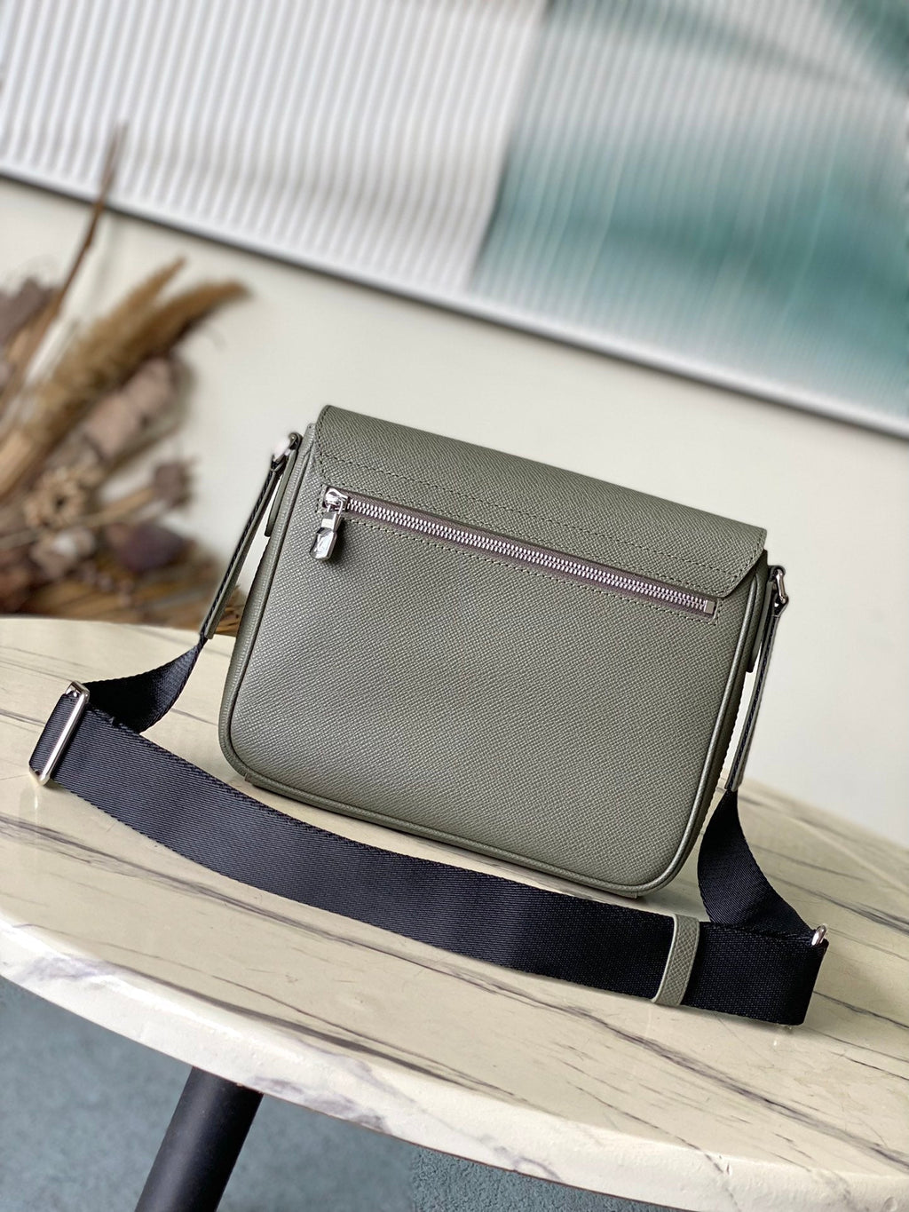 LOUIS VUITTON DISTRICT PM 26 IN KHAKI GREEN CALFSKIN
