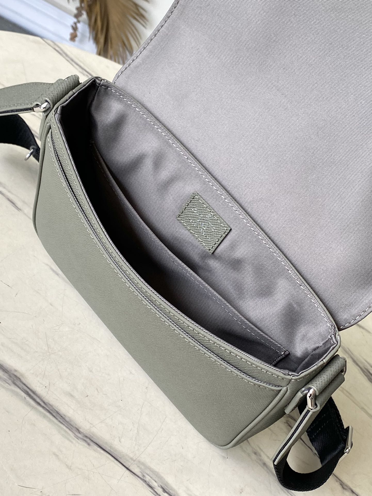 LOUIS VUITTON DISTRICT PM 26 IN KHAKI GREEN CALFSKIN