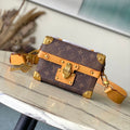 LOUIS VUITTON SOUL TRUNK 19 IN BROWN MONOGRAM DUST CANVAS GOLD HARDWARE