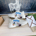 GUCCI COUPLE TRAINER WHITE CALFSKIN WITH DONALD DUCK ICON