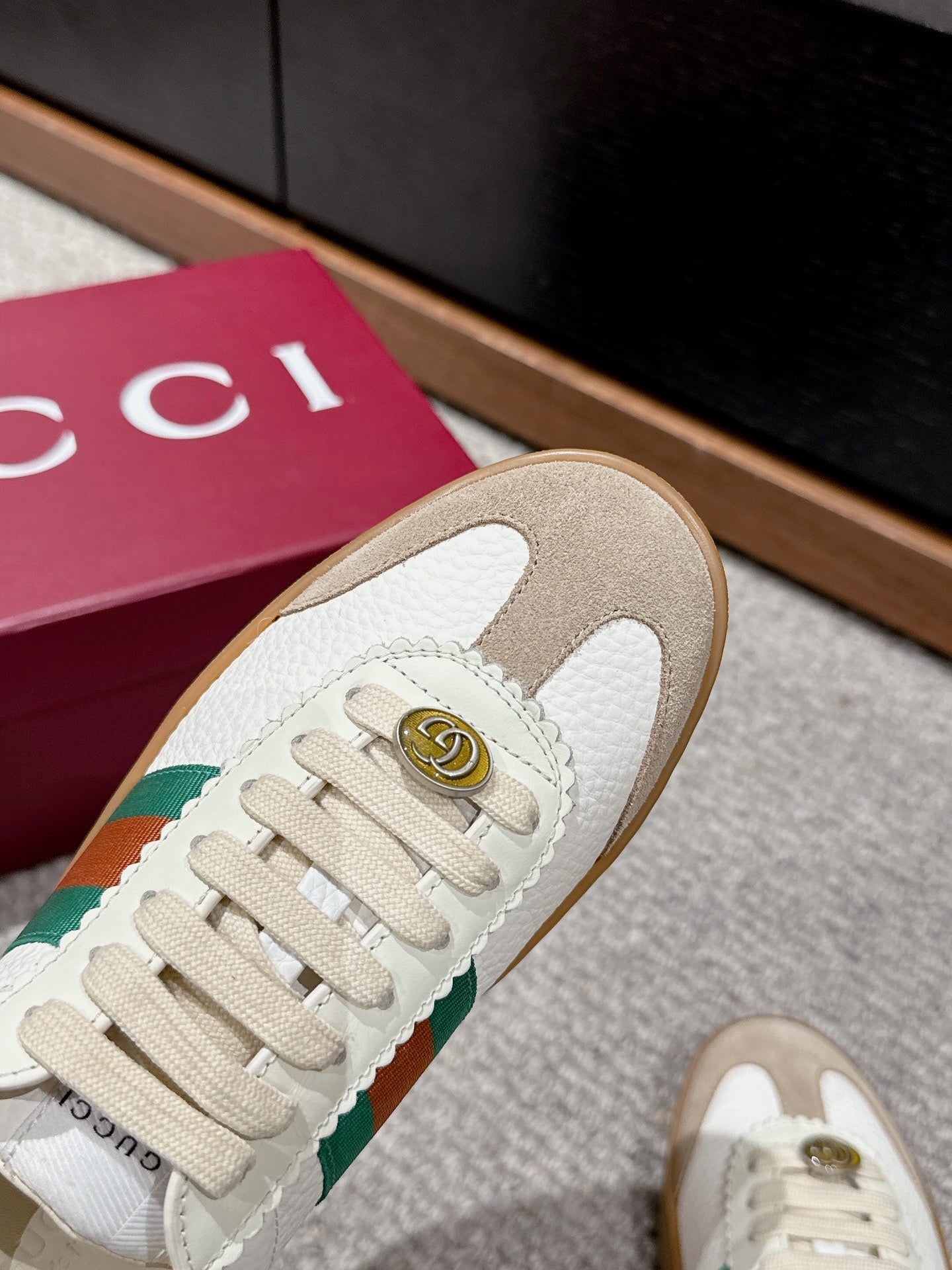 GUCCI & ADIDAS SNEAKER WHITE CALFSKIN