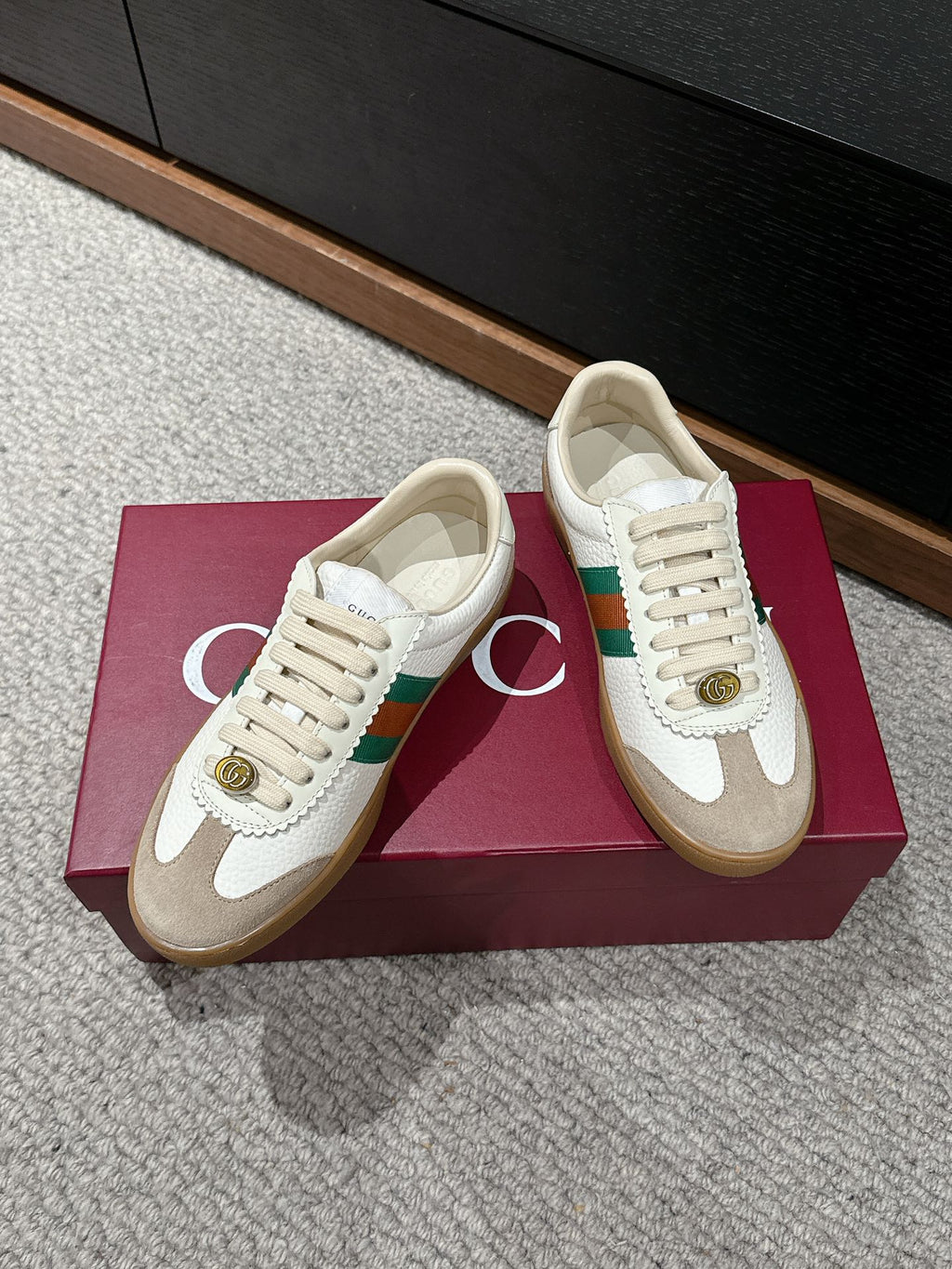 GUCCI & ADIDAS SNEAKER WHITE CALFSKIN