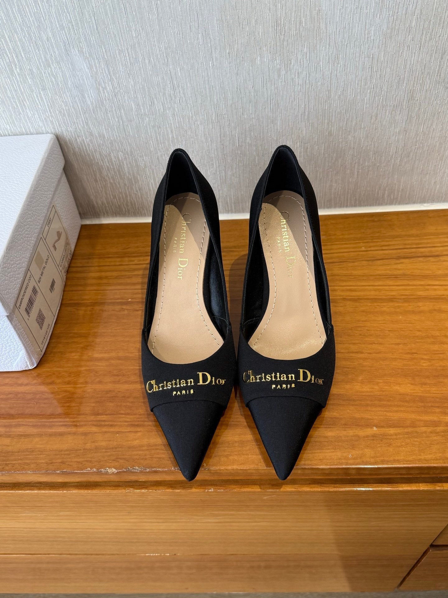DIOR MY DD 25S HIGH HEEL 80MM IN BLACK SATIN