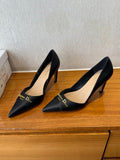 DIOR MY DD 25S HIGH HEEL 80MM IN BLACK CALFSKIN