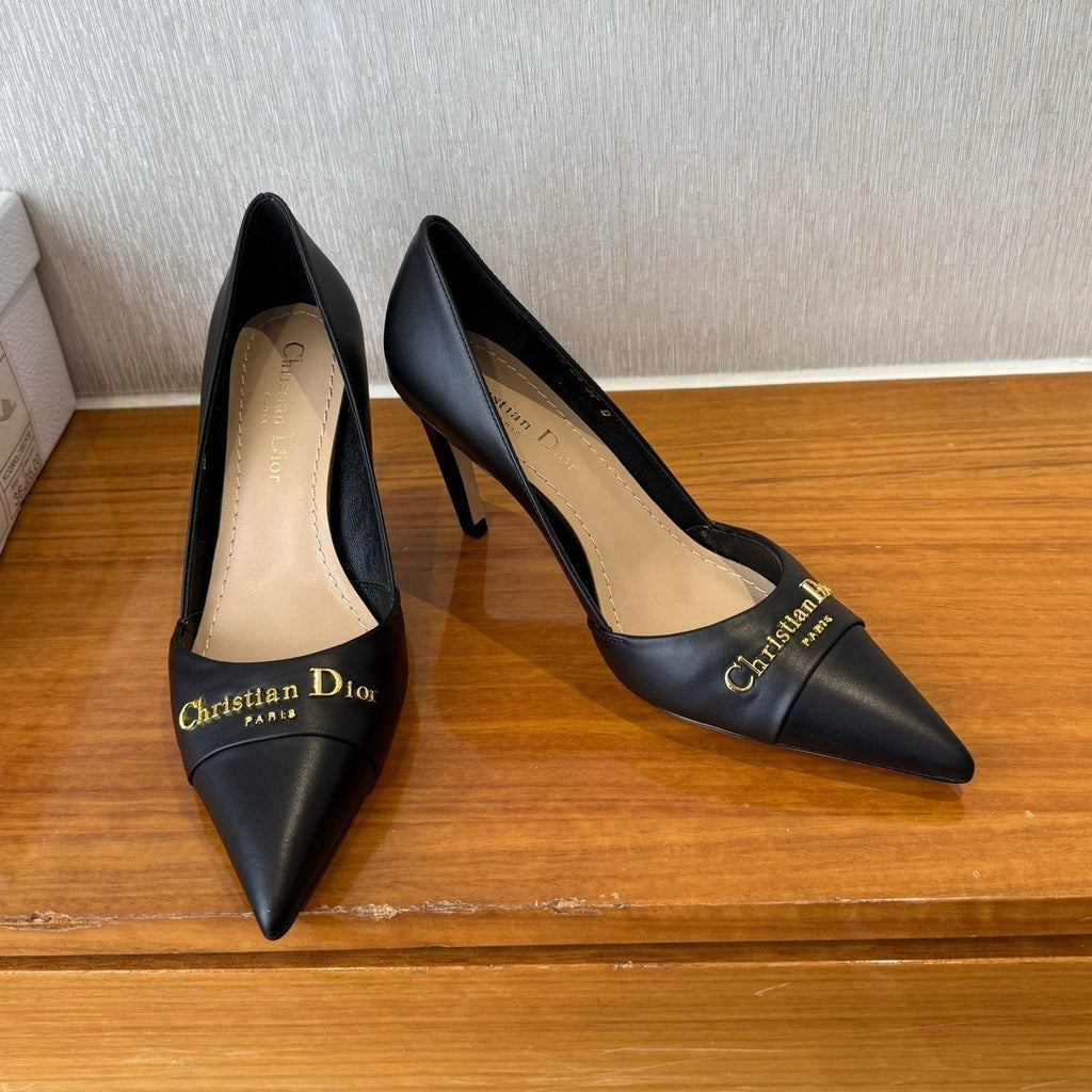 DIOR MY DD 25S HIGH HEEL 80MM IN BLACK CALFSKIN
