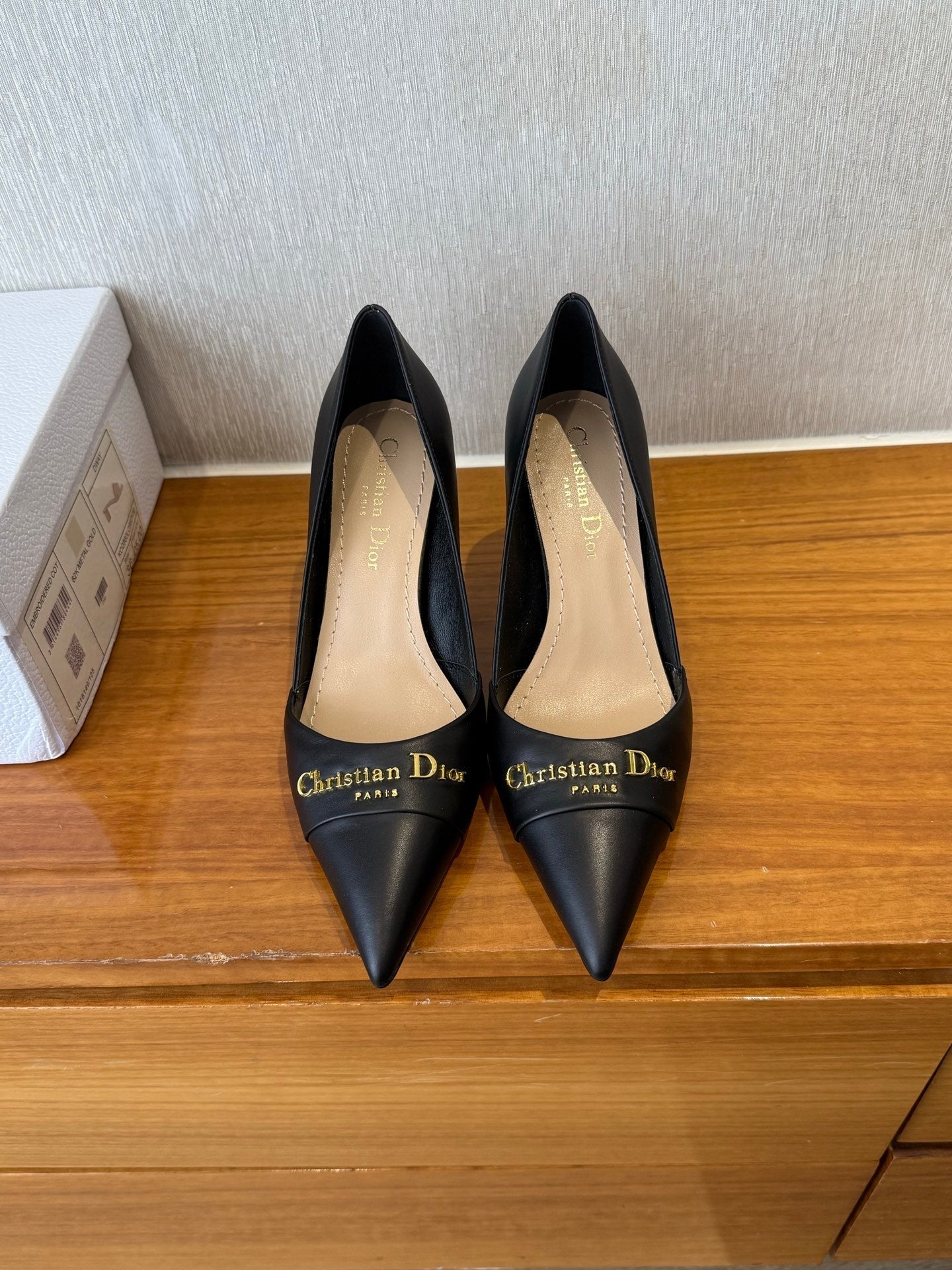 DIOR MY DD 25S HIGH HEEL 80MM IN BLACK CALFSKIN