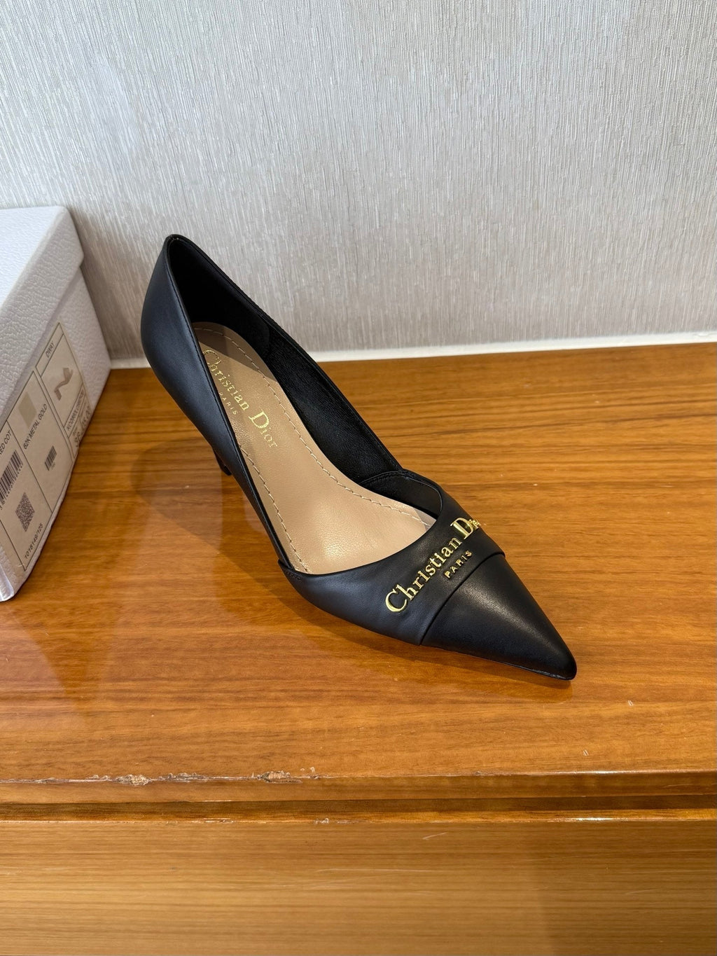 DIOR MY DD 25S HIGH HEEL 80MM IN BLACK CALFSKIN