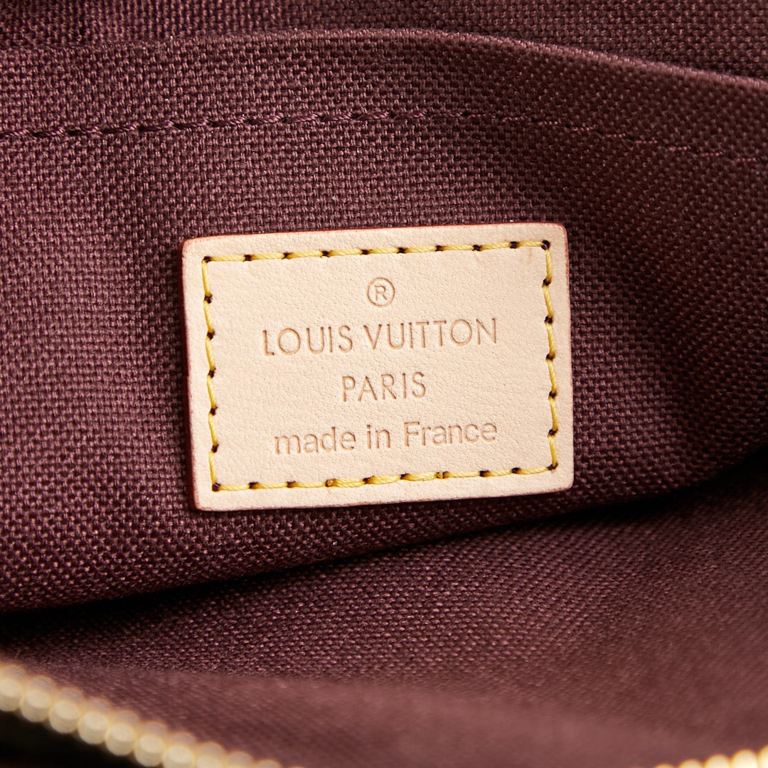LOUIS VUITTON VIVACITÉ 25 IN BROWN MONOGRAM CANVAS GOLD HARDWARE