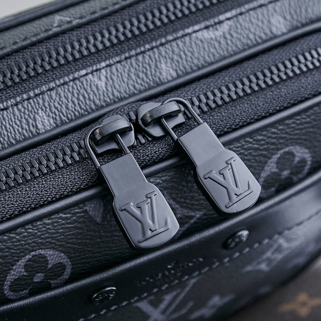 LOUIS VUITTON NANO ALPHA 18 IN BLACK MONOGRAM ECLIPSE CANVAS