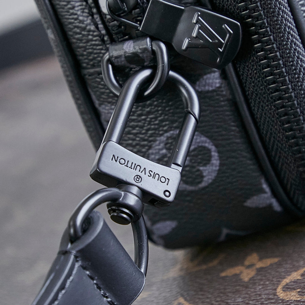 LOUIS VUITTON NANO ALPHA 18 IN BLACK MONOGRAM ECLIPSE CANVAS