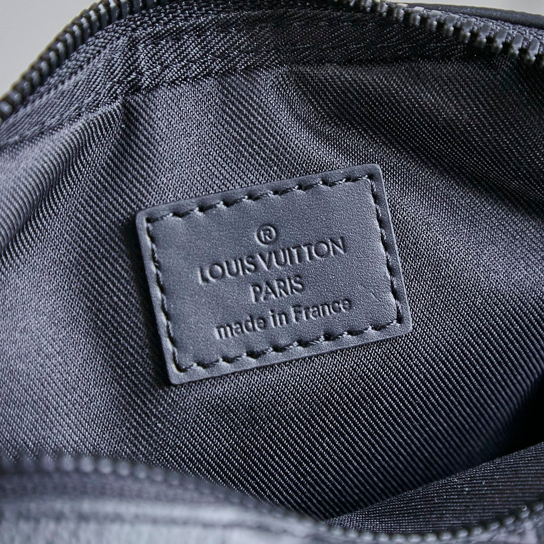 LOUIS VUITTON NANO ALPHA 18 IN BLACK MONOGRAM ECLIPSE CANVAS