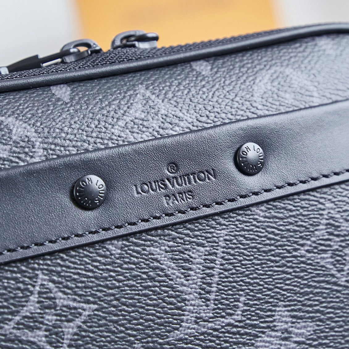 LOUIS VUITTON NANO ALPHA 18 IN BLACK MONOGRAM ECLIPSE CANVAS