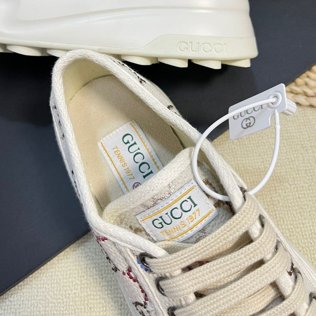GUCCI Sneaker Tennis 1977 Trainer Beige Caro
