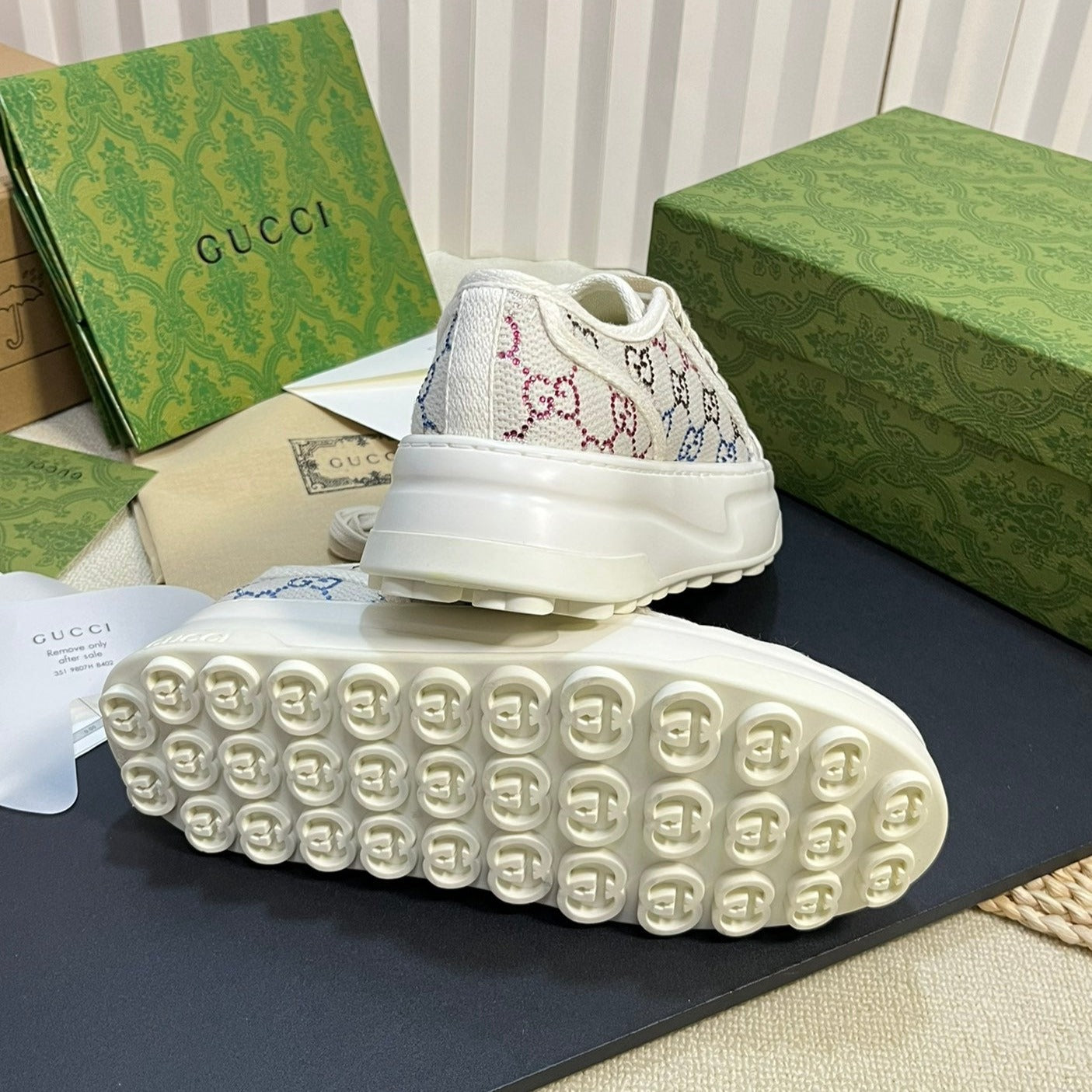 GUCCI Sneaker Tennis 1977 Trainer Beige Caro
