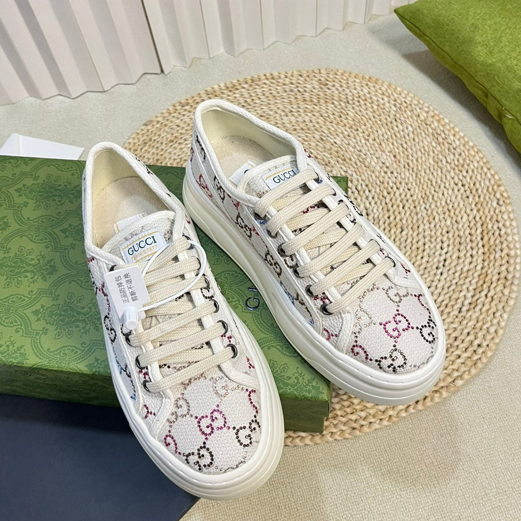 GUCCI Sneaker Tennis 1977 Trainer Beige Caro