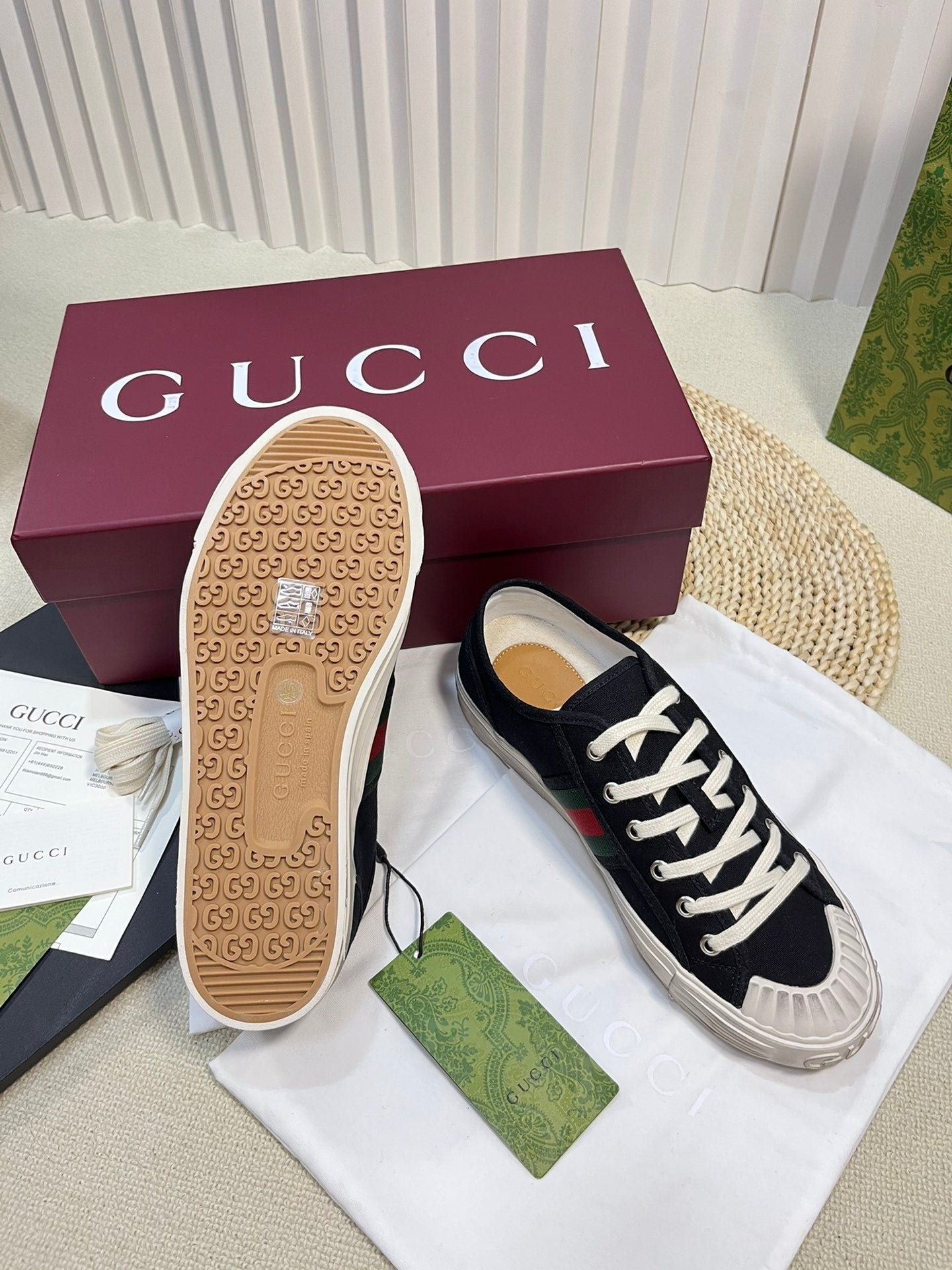 GUCCI Sneaker Julio Canvas  Sneakers Black