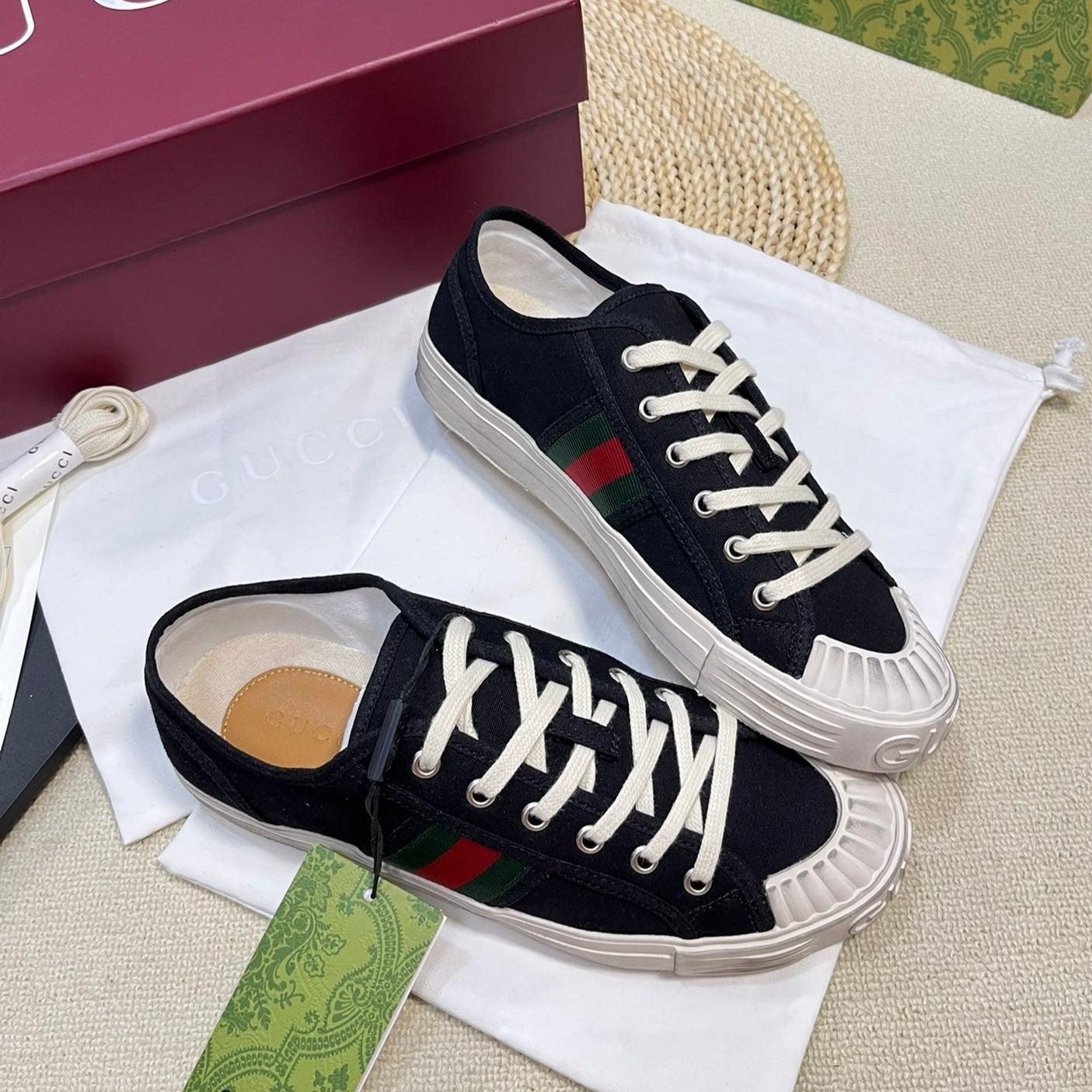 GUCCI Ace signature Sneaker Black