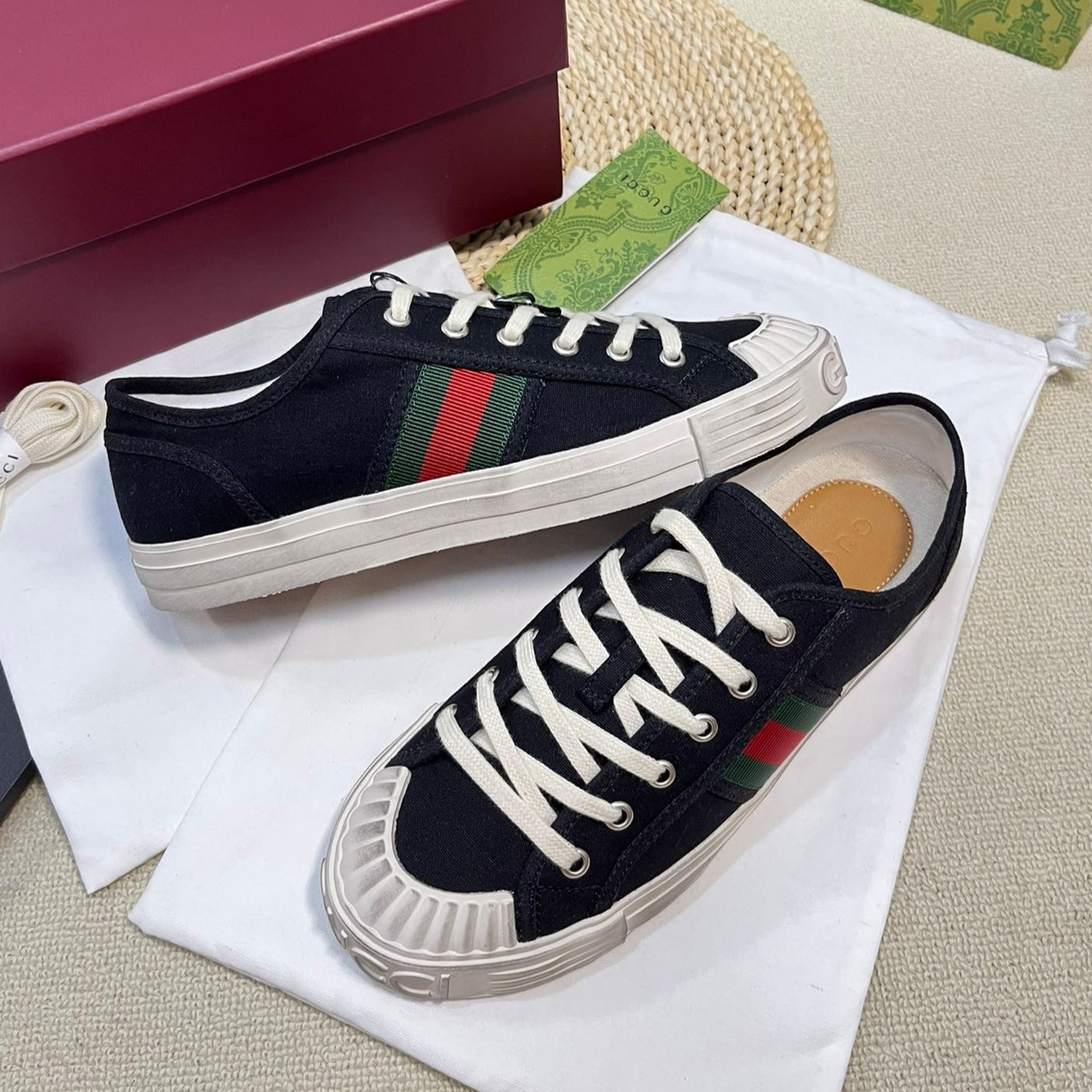 GUCCI Ace signature Sneaker Black