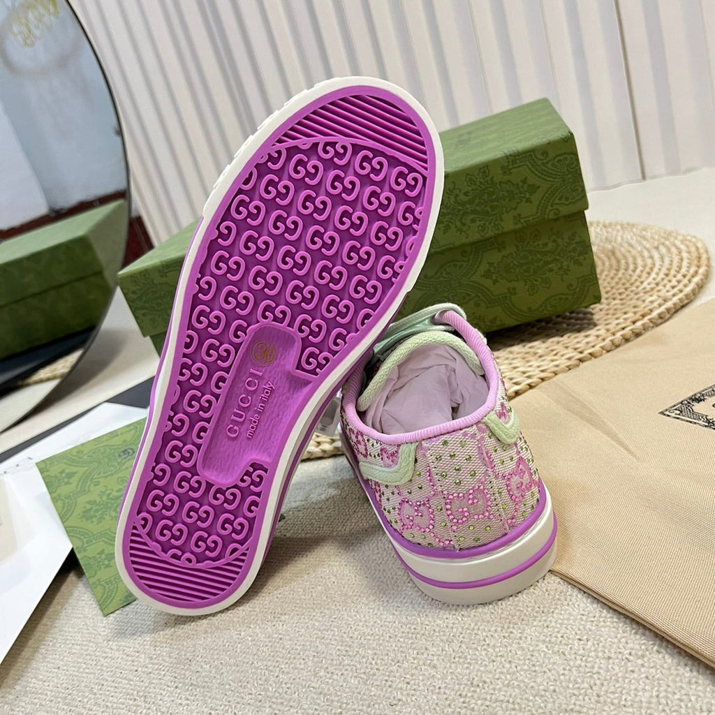 GUCCI Sneaker Tennis 1977 White Bright Purple