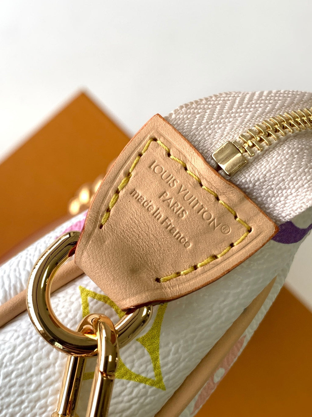 LOUIS VUITTON POCHETTE ACCESSOIRES BAG 22 IN MULTICOLOR MONOGRAM CANVAS AND COWHIDE