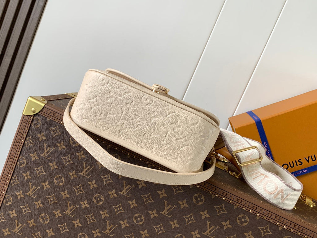LOUIS VUITTON DIANE 23 IN LIGHT BEIGE MONOGRAM EMPREINTE LEATHER