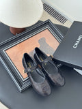 CHANEL BALLET IN BLACK SEQUINS