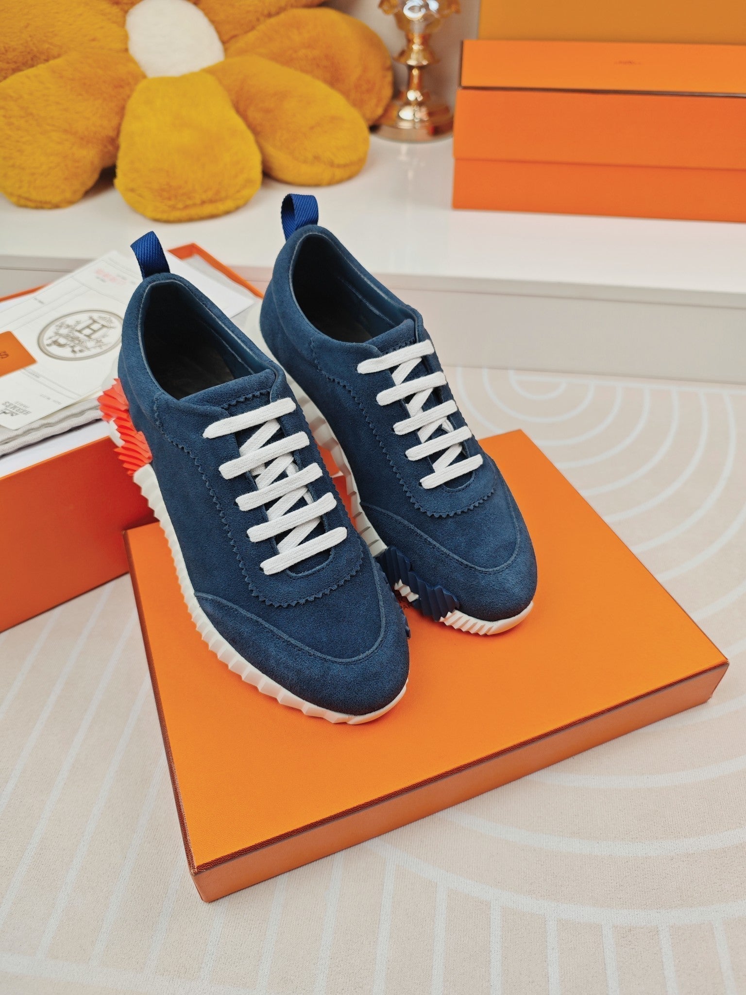 HERMES BOUNCING SNEAKERS DENIM CALFSKIN