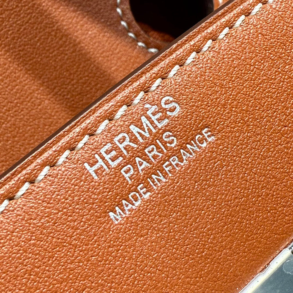 HERMES BIRKIN 35CM IN VEAU BARENIA SWIFT CALFSKIN ERCU TOILE CANVAS