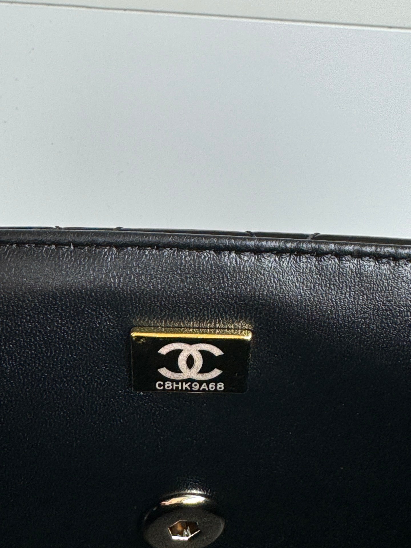CHANEL MINI FLAP BAG 20 IN BLACK GLOSSY CALFSKIN GOLD HARDWARE