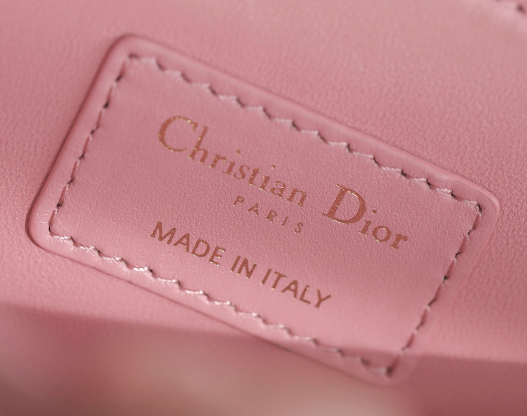 DIOR MINI 24 TOP-HANDLE LIGHT PINK LAMBSKIN