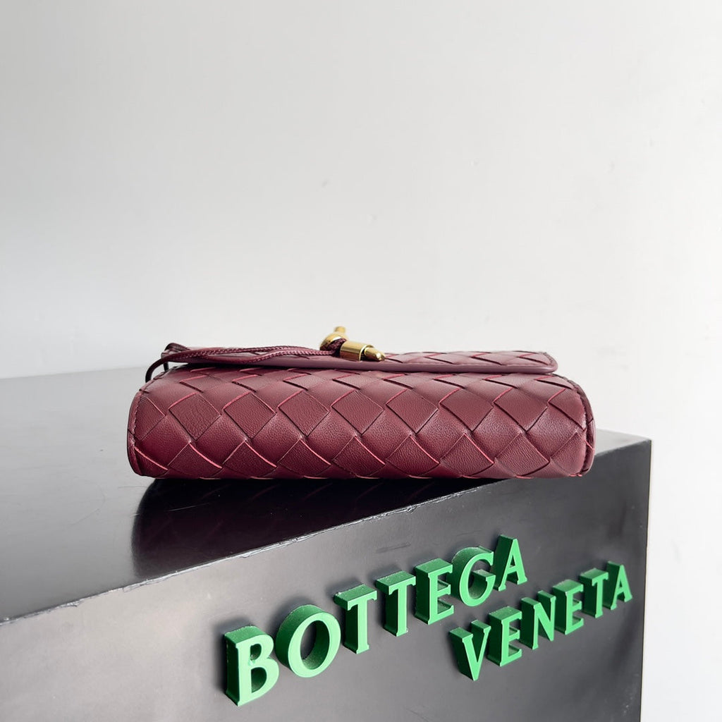 BOTTEGA VENETA ANDIAMO BAG 19 IN BAROLO CALFSKIN