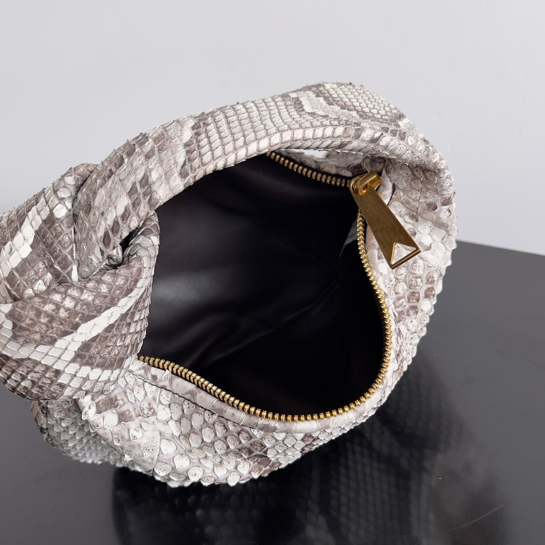 BOTTEGA VENETA MINI JODIE 23 IN SNAKE PATTERN CALFSKIN