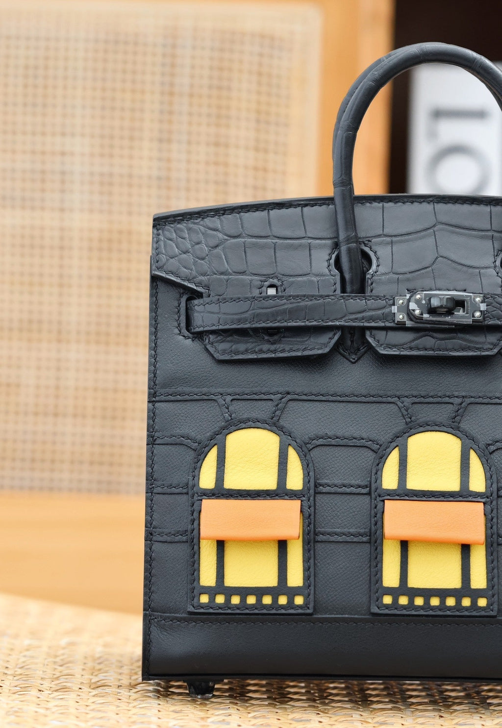HERMES BIRKIN FAUBOURG TOUCH 20 IN BLACK CALFSKIN WITH SILVER HARDWARE