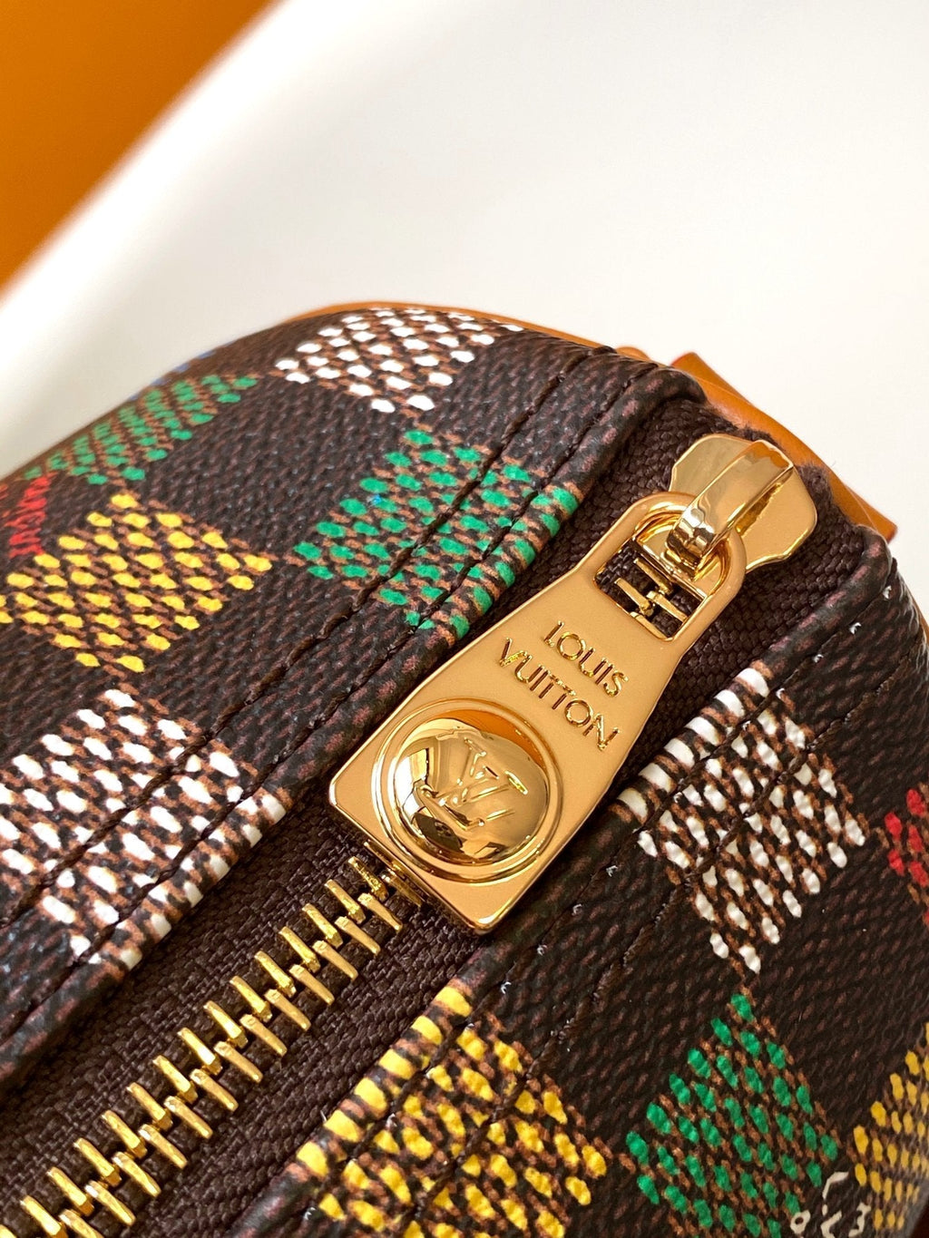 LOUIS VUITTON LV 25S KEEPALL BANDOULIÈRE BAG 25 IN MULTIPLE LV VERT DAMIER EBENE CANVAS