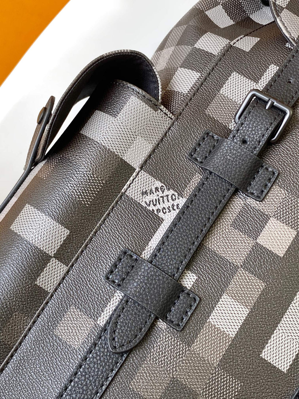 LOUIS VUITTON LV 25S CHRISTOPHER BACKPACK 47 IN DAMOFLAGE BLACK CALFSKIN