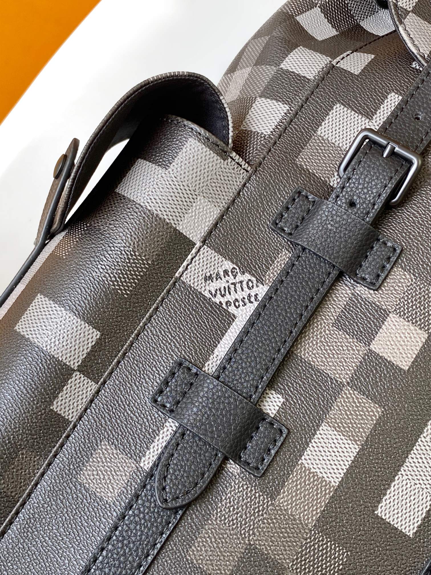 LOUIS VUITTON LV 25S CHRISTOPHER BACKPACK 47 IN DAMOFLAGE BLACK CALFSKIN