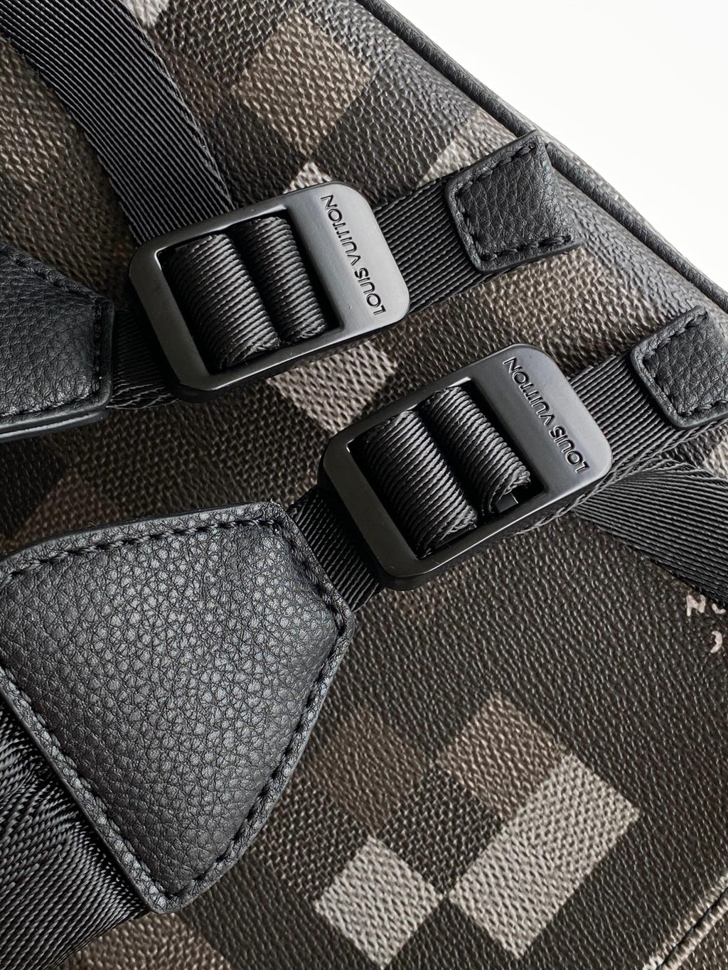 LOUIS VUITTON LV 25S CHRISTOPHER BACKPACK 47 IN DAMOFLAGE BLACK CALFSKIN