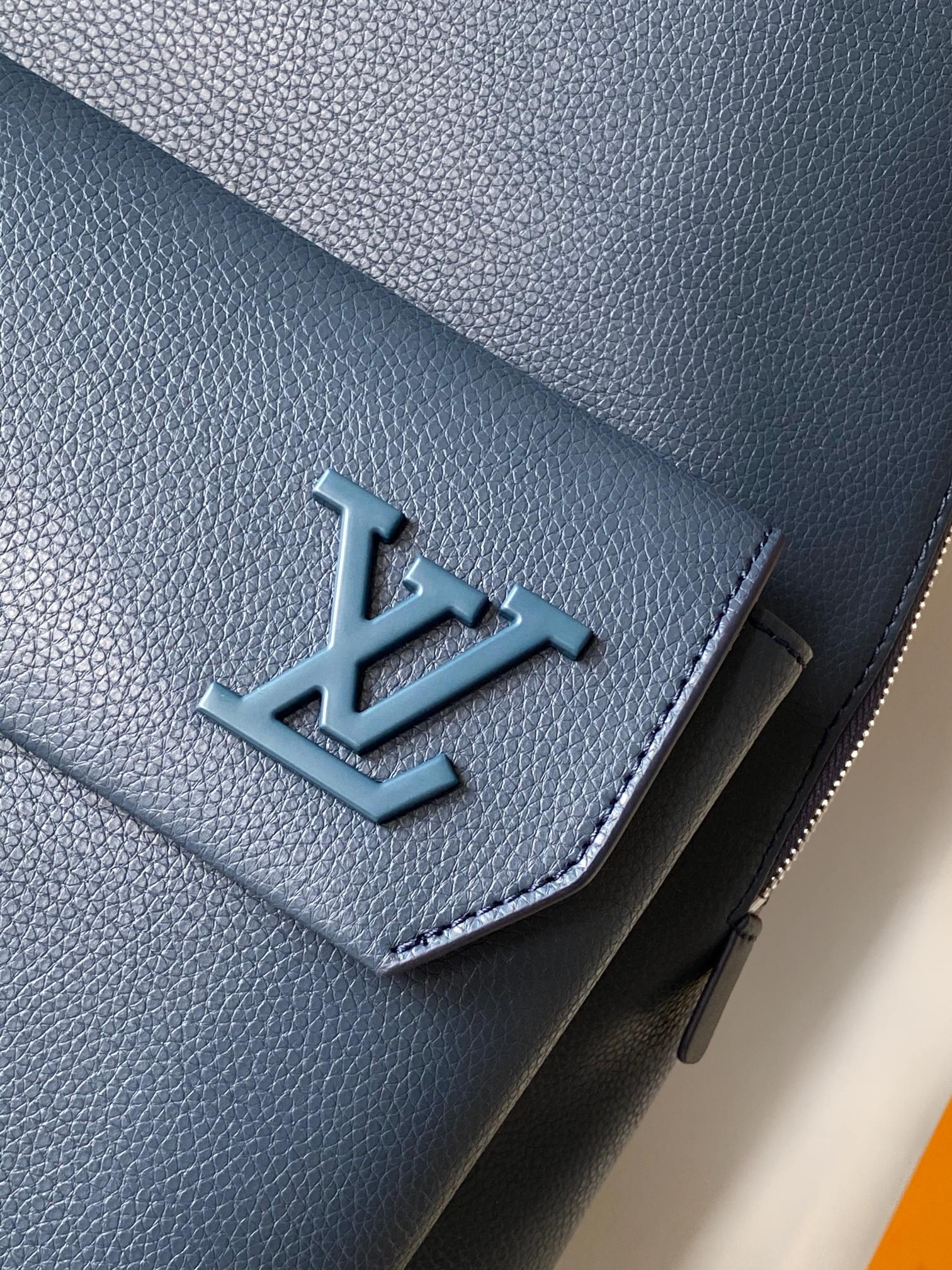LOUIS VUITTON LV 25S TAKEOFF BACKPACK 43 IN ATLANTIC BLUE CALFSKIN