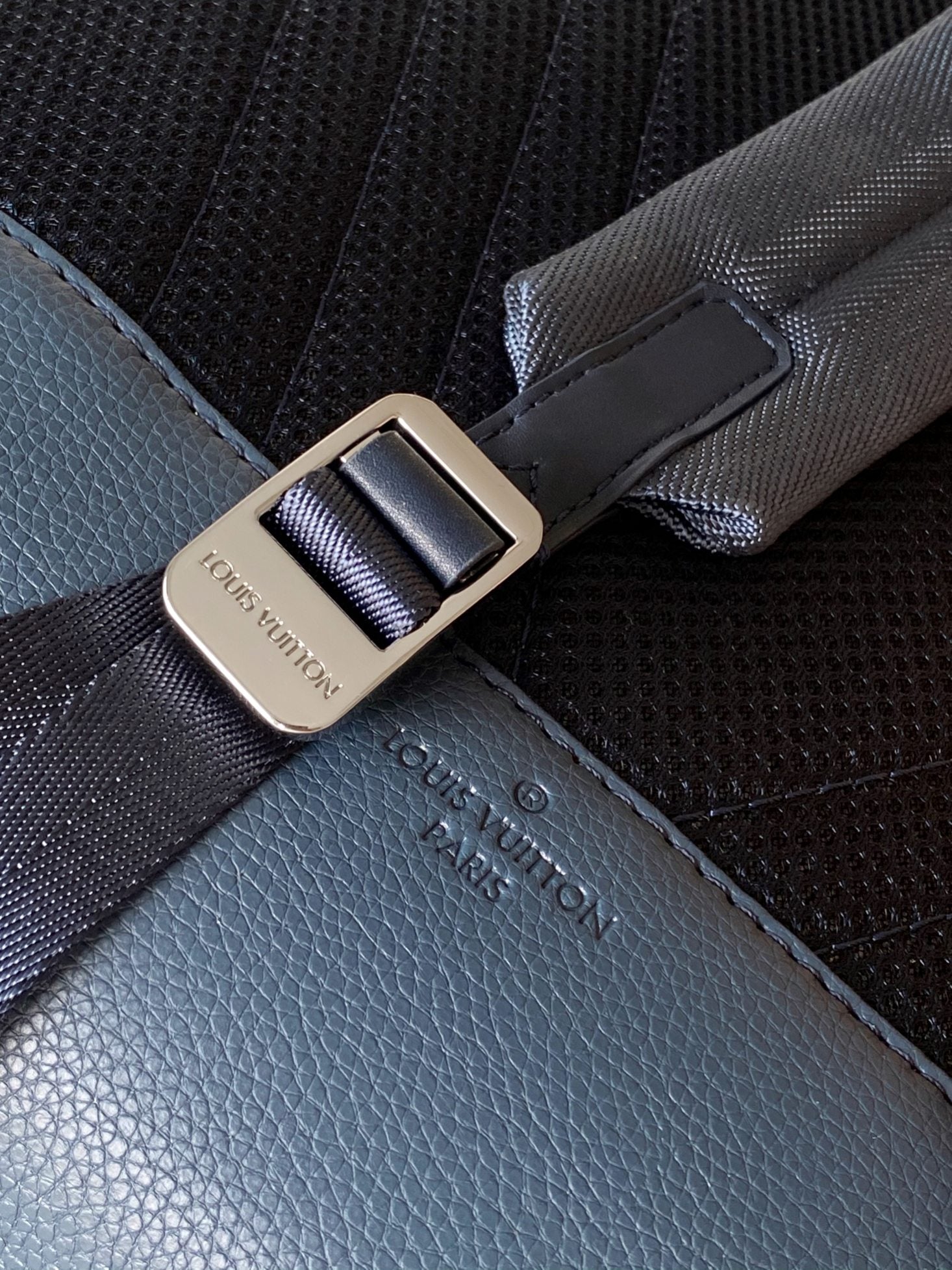 LOUIS VUITTON LV 25S TAKEOFF BACKPACK 43 IN ATLANTIC BLUE CALFSKIN