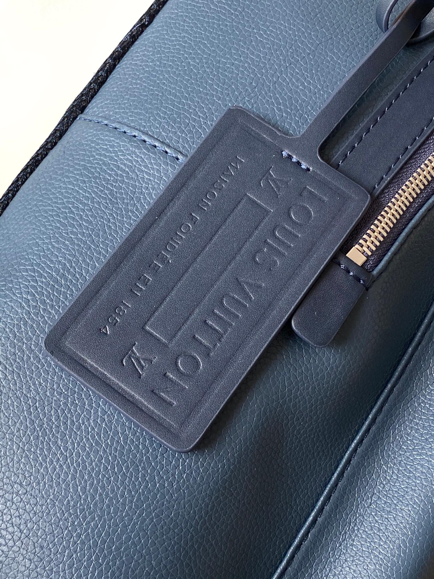 LOUIS VUITTON LV 25S TAKEOFF BACKPACK 43 IN ATLANTIC BLUE CALFSKIN